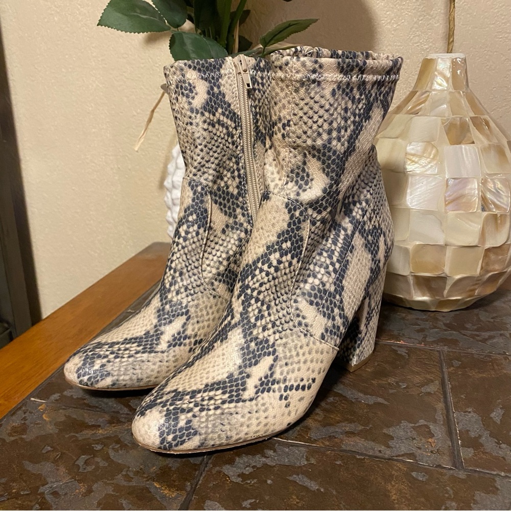 Steve Madden snake skin boots